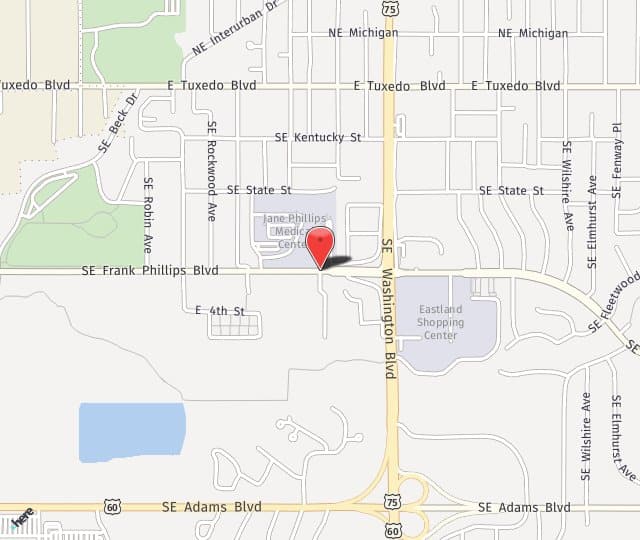 Location Map: 3400 SE Frank Phillips Blvd Bartlesville, OK 74006